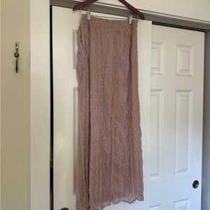 Mikarose Dusty Pink Skirt with Dots